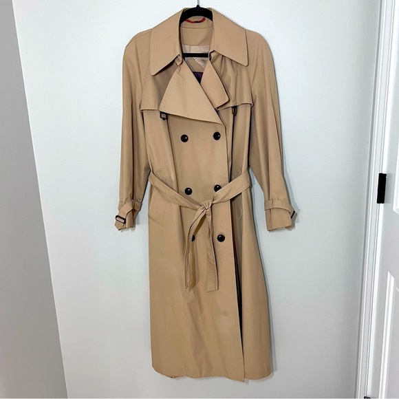 Etienne Aigner Jackets & Blazers - Etienne Aigner Vintage Womens Trench Coat Rain Jacket Double Breasted Belted 16